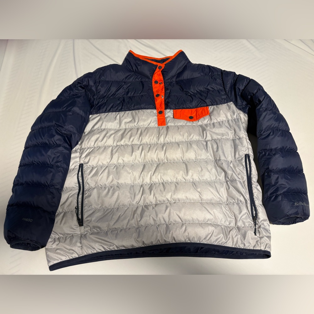 Eddie Bauer Navy Quilted Jacket